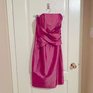 Silk rose cocktail dress